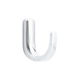 Single Polished Stainless Steel Coat/Hat Hook 1.25" D