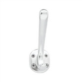 Aluminum Base Coat/Hat Hook 4" H with Aluminum Finish