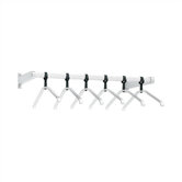 Aluminum Coat Rack with Non-Removable Hanger Kit
