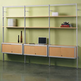 Envision&reg; 84" H 1 Section/Starter Section Storage System with 1 Credenza and 2 Shelves