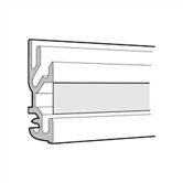 Tactics Plus&reg; Aluminum Wall Track with 2 Levels