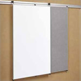Tactics Plus&reg; Track Mounted Fabric Tackable Panel/Writing Surface