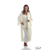 Swirl Jacquard Silk Robe