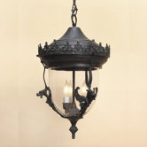 3 Light Outdoor Gryphon Hanging Lantern