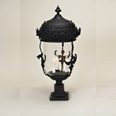 2 Light Small Gryphon Outdoor Post Lantern