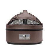 Mini Mobile Pet Bed/Carrier  in Dark Chocolate