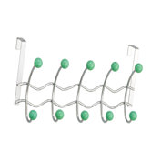 Five Hook Over the Door Bathroom Hanger