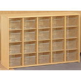 Eco Laminate Preschool Sectional Storage with Trays