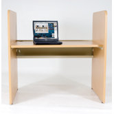 Teak H Carrel Study Desk
