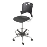 Mid-Back Circulation Drafting Chair with Optional Arms