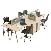 IFlex L-Shape Writing Desk Office Suite