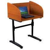 Laminate and Steel Lumina Study Carrel Desk