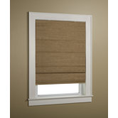 Woven Cane Paper Insulated Roman Shade
