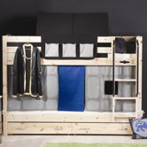Trendy Bunk Bed with Bed Slats