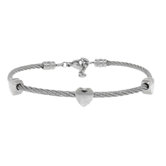 Twisted Wire Heart Bracelet