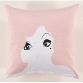 Glamour Girl Pillow in Dusty Rose