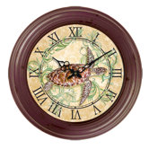 I Sea Life Bezel Turtle Wall Clock