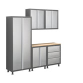Bold Diamond Plate Series 6pc Cabinet Set