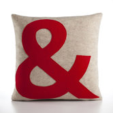 "&" Decorative Pillow