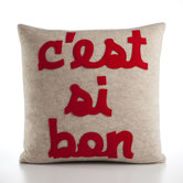 "C'est Si Bon" Decorative Pillow