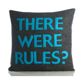 "There Were Rules" Decorative Pillow