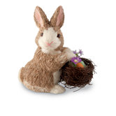 Bunny Egg Basket Decorative Accent