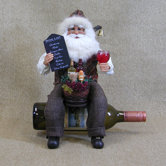 Crakewood Santa Claus Tabletop Wine Rack