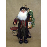 Crakewood Lighted Wine Santa Claus Figurine