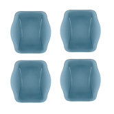 Bormioli Rocco Nettuno Dessert Plate in Blue - Set of 4