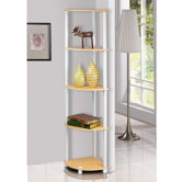 Turn 'n' Tube 5 Tier Corner Display Rack Shelving Unit