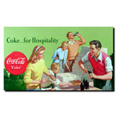 Coca Cola Coke for Hospitality Stretched Canvas Art