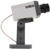 Rotating Imitation Security Camera with LED Light