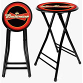 Budweiser Cushioned Folding Stool