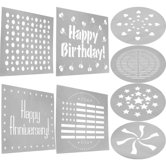 Cookware Decorating Stencil (Set of 8 )