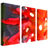 Crimson Sun by Amy Vangsgard, 3 Panel Wall Art  - 48" x 36"