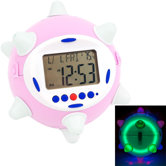 Revolutionary Jump Clock in Pink