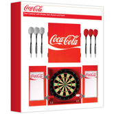 Coca-Cola Dart Cabinet with Bristol Dartboard and Darts