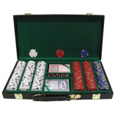 Pro Clay Casino Chips with Deluxe Case