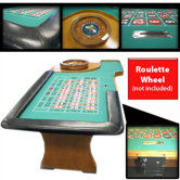 94" Roulette Table With Padded Armrest