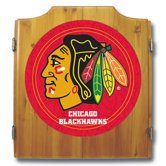 NHL Dart Board and Cabinet Set