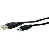 3' USB 2.0 A to Mini B 5 Pin Cable