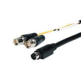 4-pin Plug to 2 BNC Jacks (18")