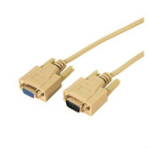 Nine Pin Male to Female RS-232 Null Modem Cable