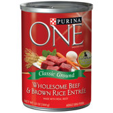 Wholesome Beef / Brown Rice Dog Food (13-oz, case of 12)