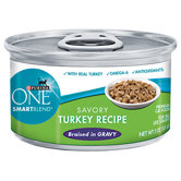 Smartblend Braised Cuts / Gravy Turkey Wet Cat Food (3-oz, case of 24)