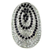Crystal Pave Circle Ring