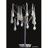 Droplet 3 Light Table Lamp in Chrome