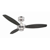 Deckenventilator "Jet I" in Nickel geb&uuml;rstet