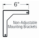 6" Fixed Wall Bracket for WS Screens