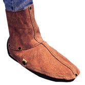 1 Pair Leather Spats with Velcro Fasteners - q-15 spat